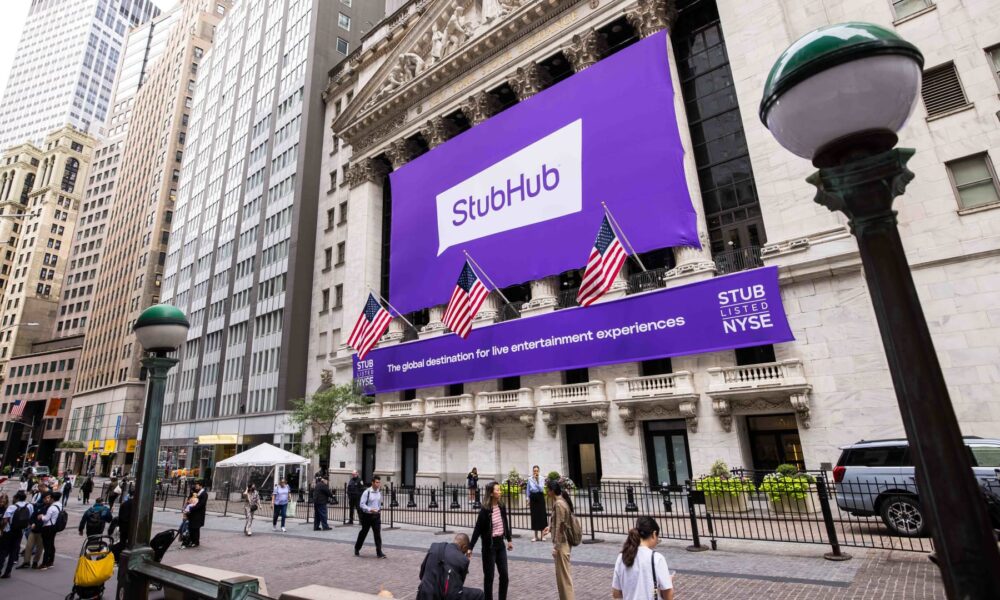 StubHub shares stumble for third day as post-IPO slump deepens
