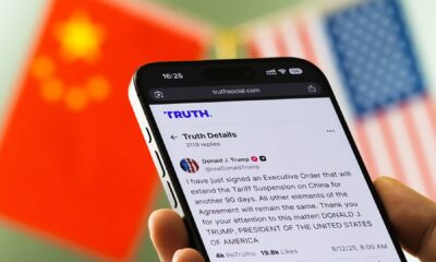 Chinese stocks slide as Trump threatens tariffs, accuses Beijing of holding world ‘captive’