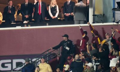 Donald Trump booed as Commanders-Lions football game