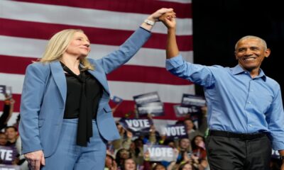 Obama rallies Virginia New Jersey before election day