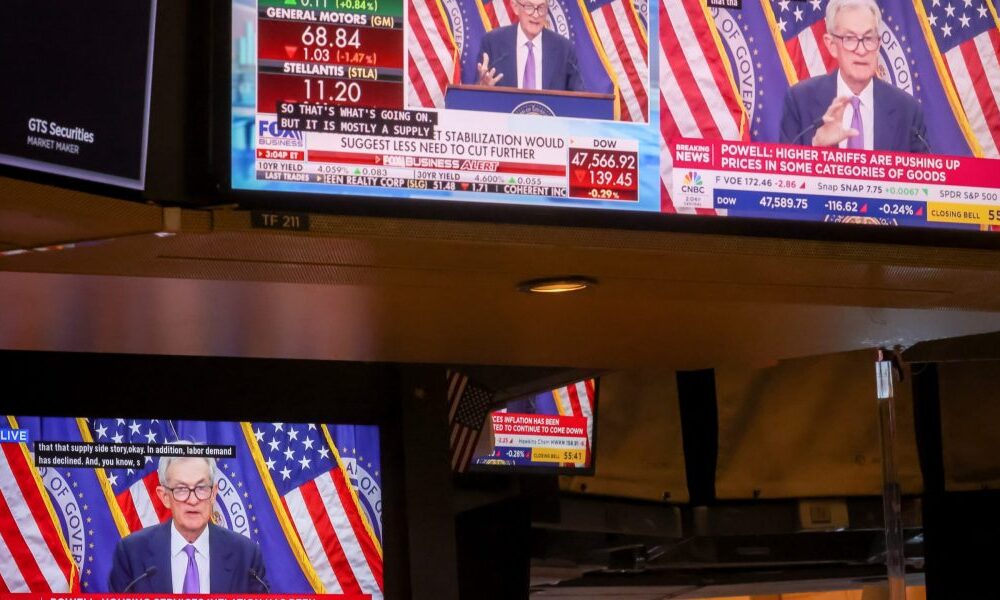 Wall Street cheers bad news on jobs, sending stocks higher and betting that a soft labor market will force Powell's hand in December